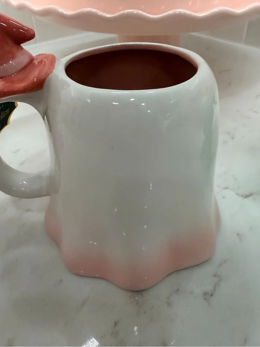 Pink Ghost Halloween Mug Witch Hat Cute Coquette Spooky Coffee Cup NWT